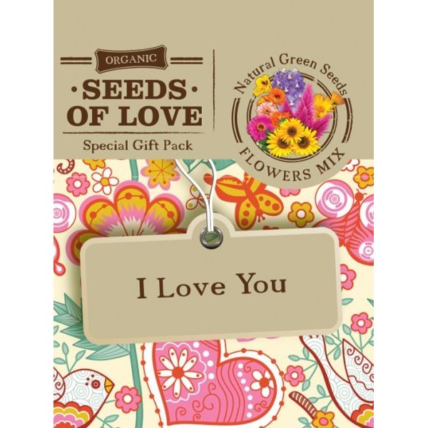 Felicitare Seed of Love - I love you | Natural Green Seeds