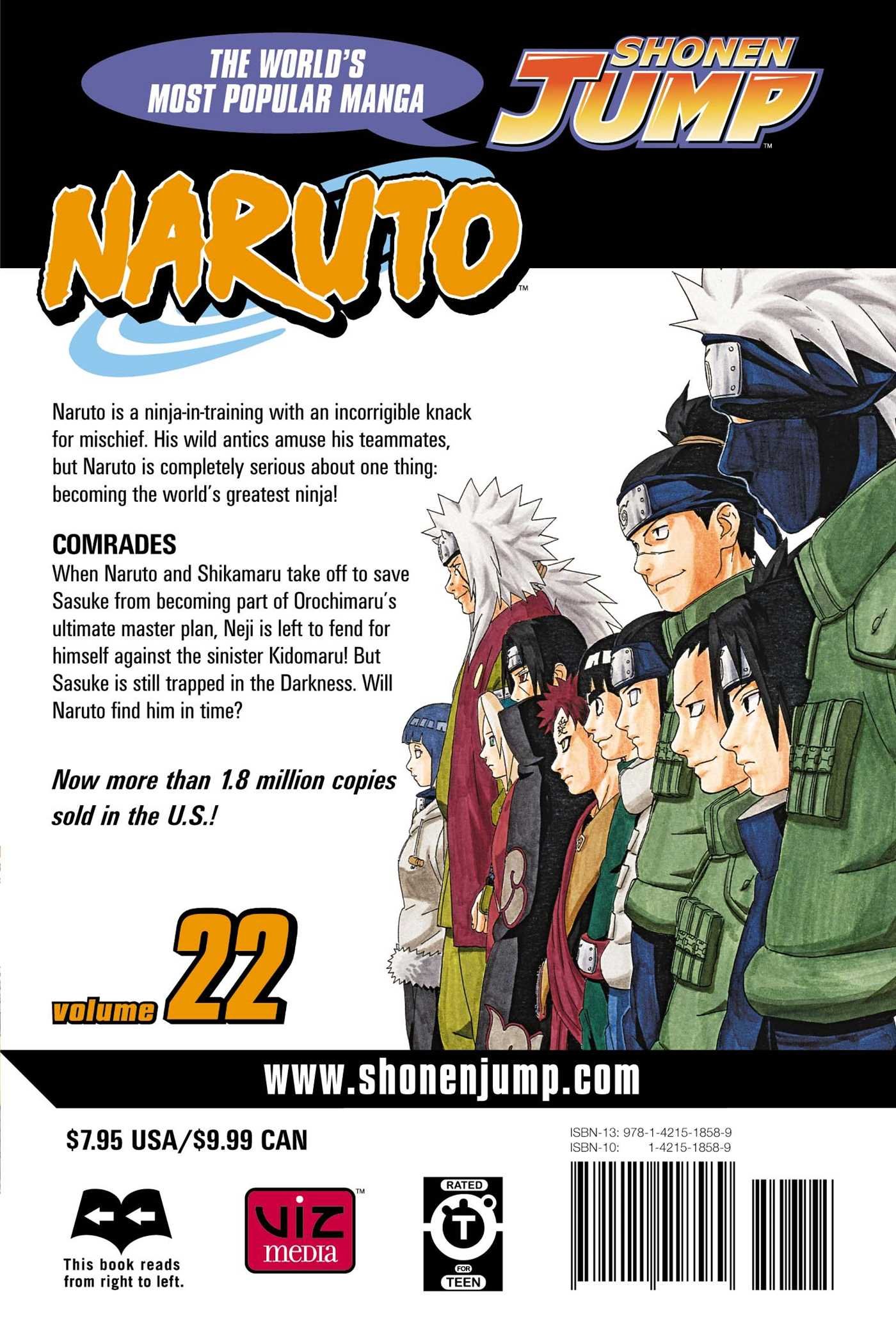Naruto - Volume 22 | Masashi Kishimoto