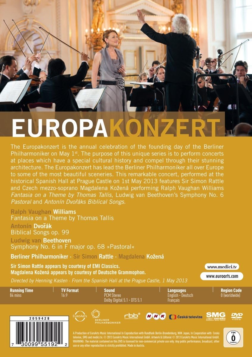 Europakonzert 2013 from Prague (DVD) | Magdalena Kozena, Berliner Philharmoniker, Simon Rattle