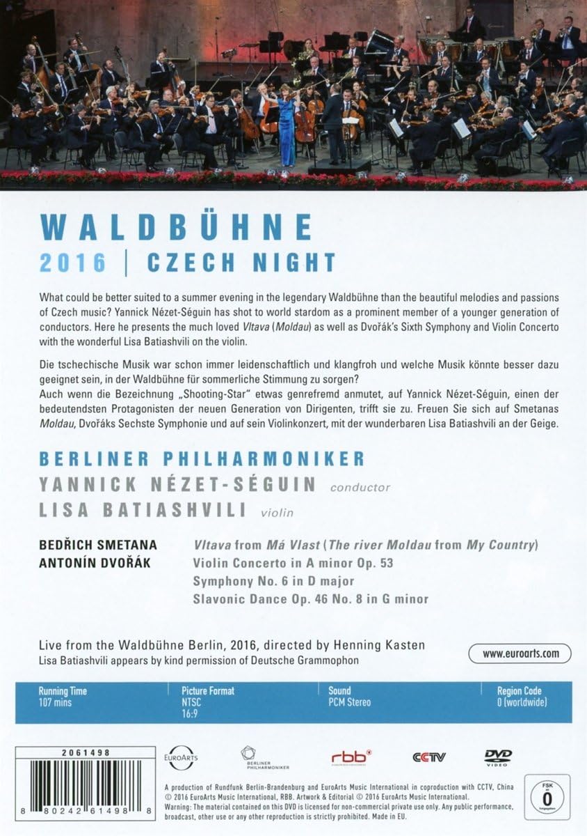 Waldbuhne Czech Night (DVD) | Lisa Batiashvili, Yannick Nezet-Seguin, Berliner Philharmoniker