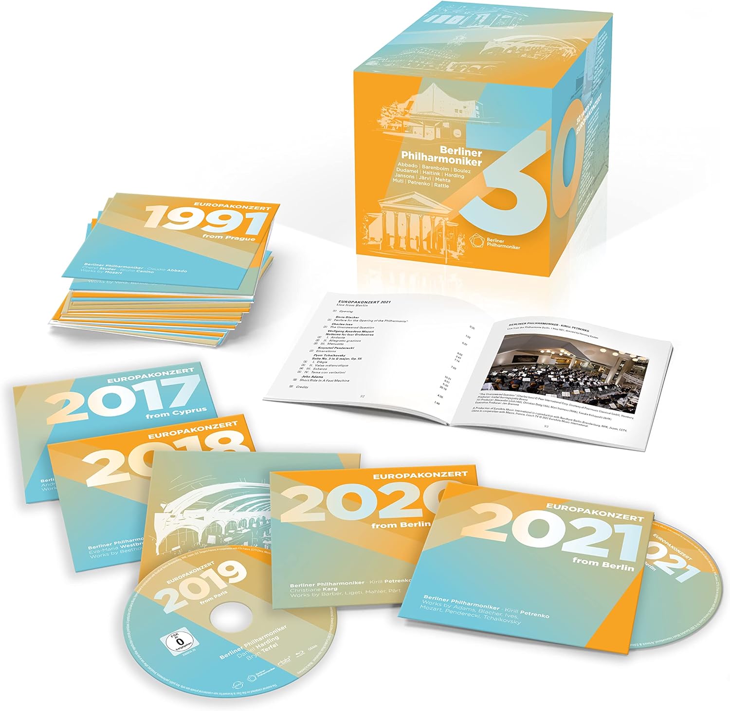 30 Years Of Europakonzert (31xBlu-ray Box Set) | Berliner Philharmoniker