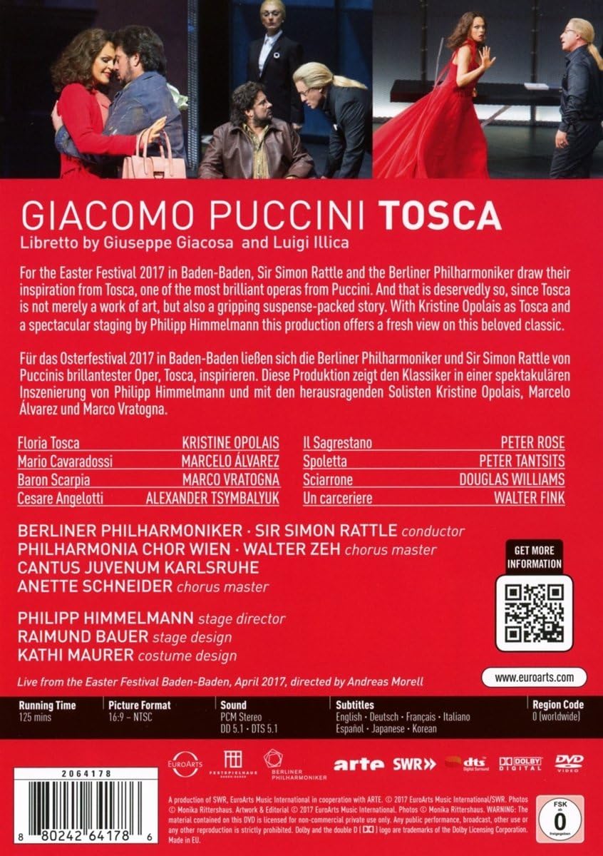 Puccini: Tosca (DVD) | Simon Rattle, Berliner Philharmoniker, Kristine Opolais, Marcelo Alvarez, Marco Vratogna