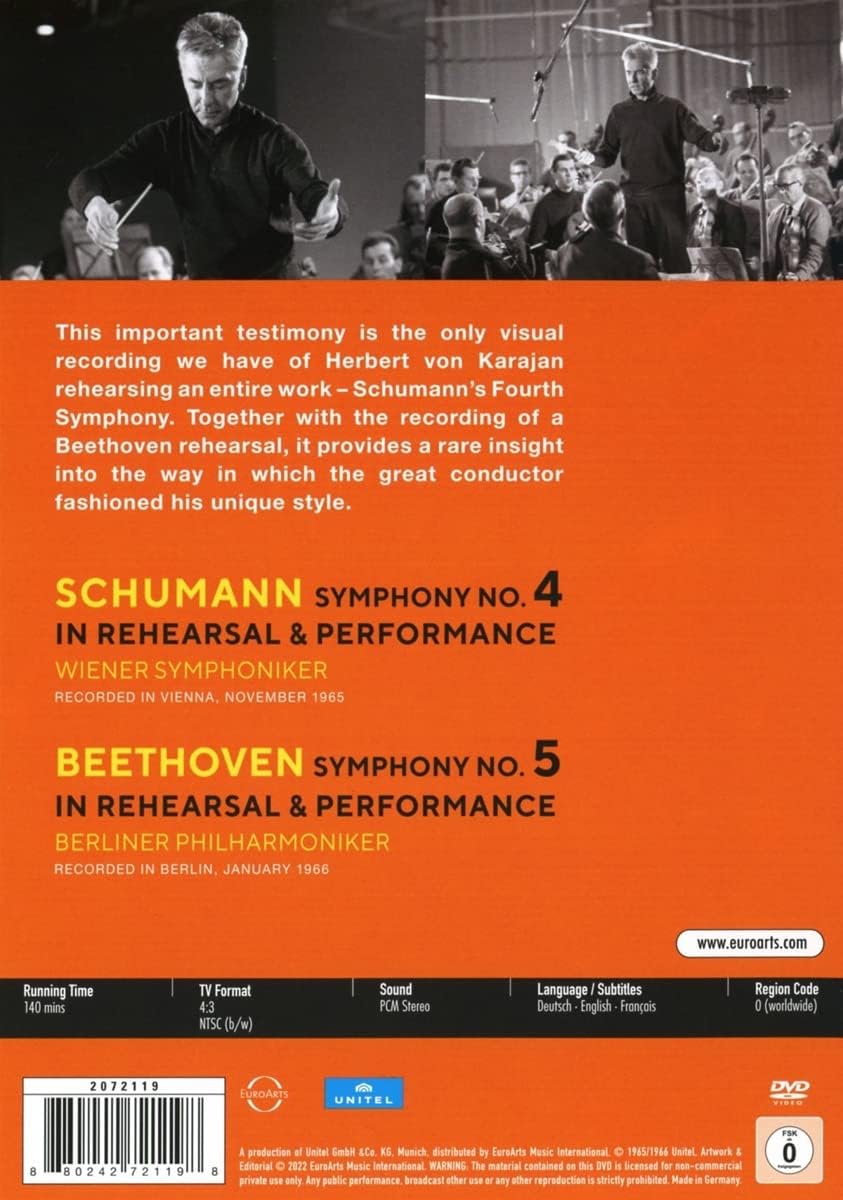 Herbert von Karajan in Rehearsal & Performance (DVD) | Herbert von Karajan, Wiener Symphoniker