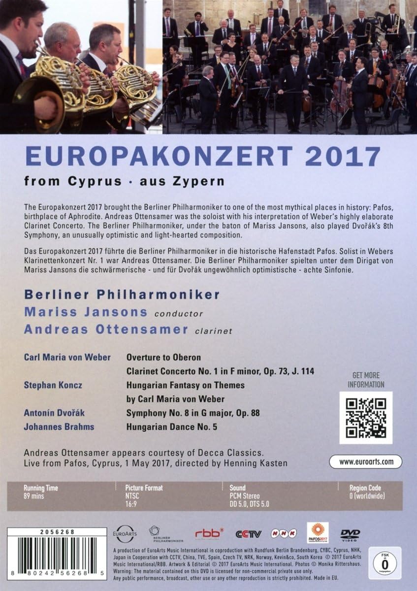 Europakonzert 2017 from Cyprus (DVD) | Berliner Philharmoniker, Mariss Jansons