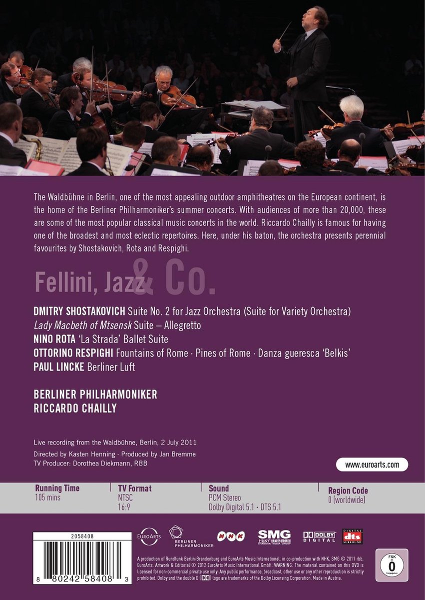 Fellini Jazz & Co. (DVD) | Riccardo Chailly, Berliner Philharmoniker