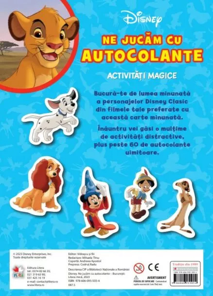 Disney Clasic. Ne jucam cu autocolante |
