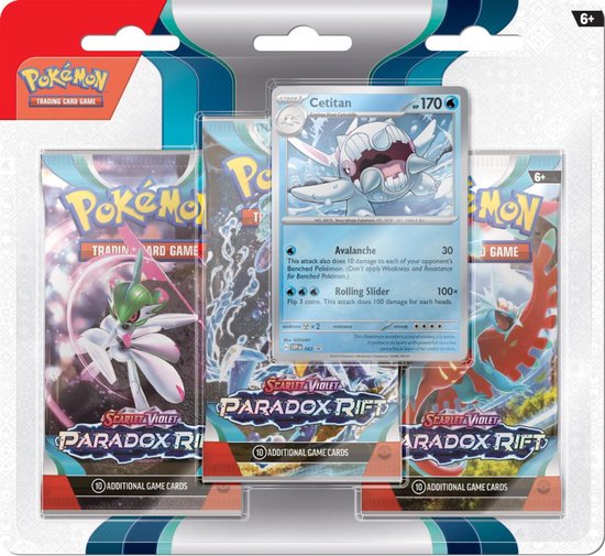 Pokemon TCG - Scarlet & Violet: Paradox Rift - 3-Pack Blister | The Pokemon Company - 1 | YEO