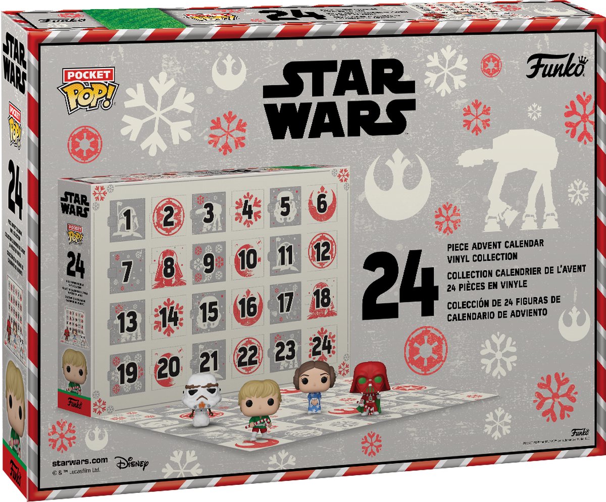 Calendar Advent - Set 24 figurine Star Wars Holiday | Funko