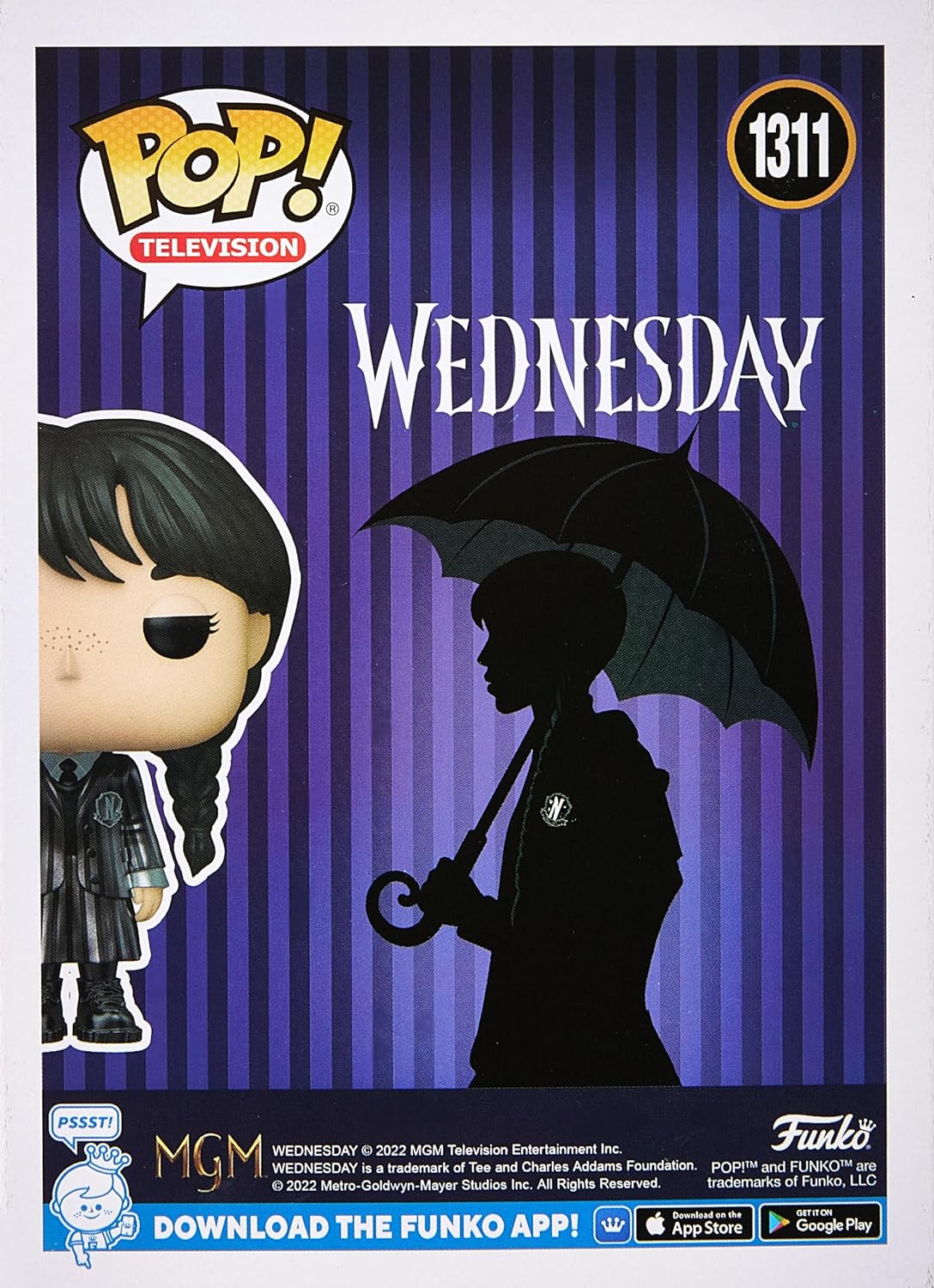 Figurina - Pop! Television - Wednesday: Wednesday Addams (Metallic Effect) | Funko - 2 | YEO