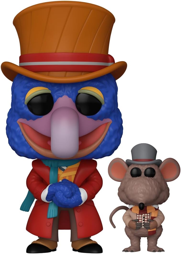 Figurina - Pop! Movies - The Muppet Christmas Carol: Charles Dickens with Rizzo | Funko