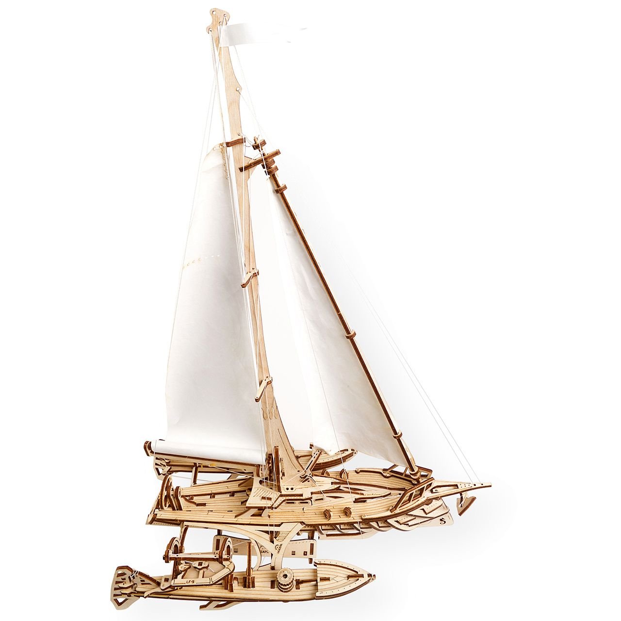 Puzzle 3D - Barca Trimaran | Ugears - 4 | YEO