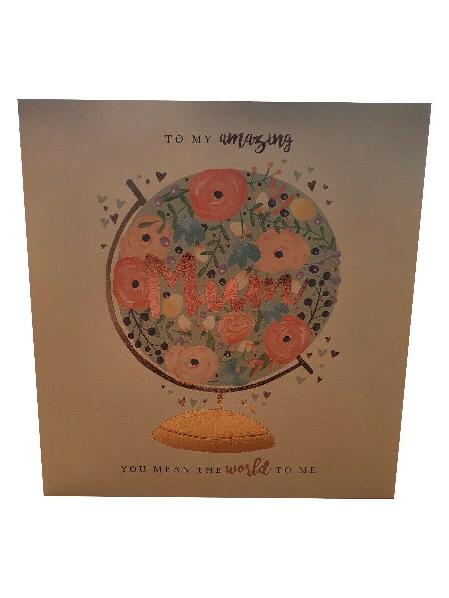 Felicitare-Mum floral globe | The Art File