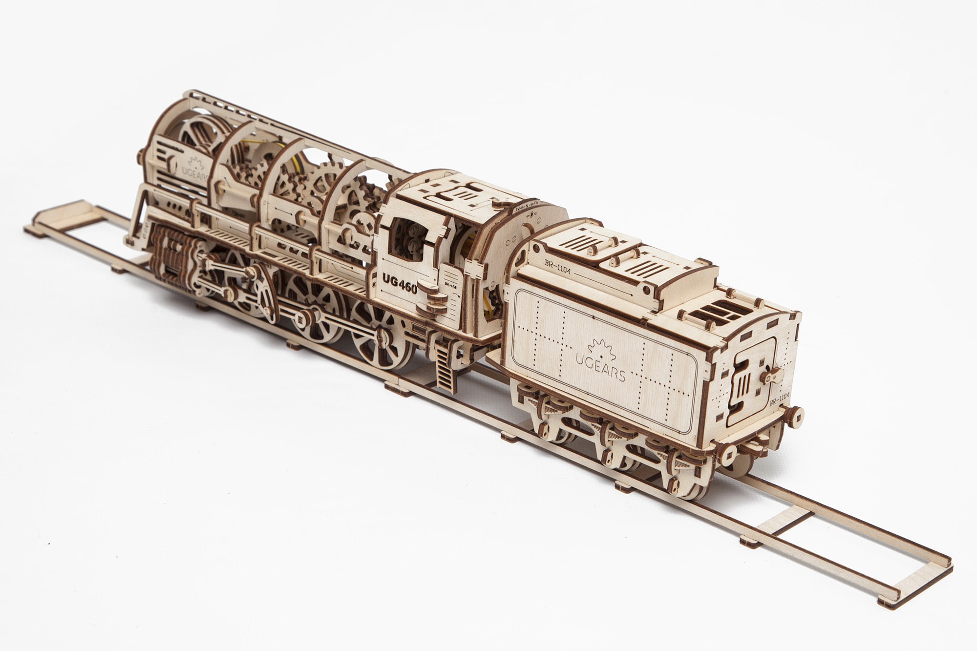 Puzzle 3D - Locomotiva cu vagon | Ugears