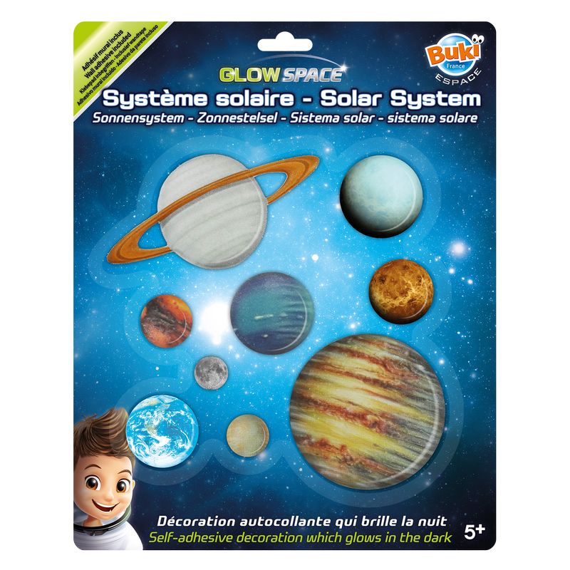 Decoratiuni de perete fosforescente - Sistemul Solar | Buki