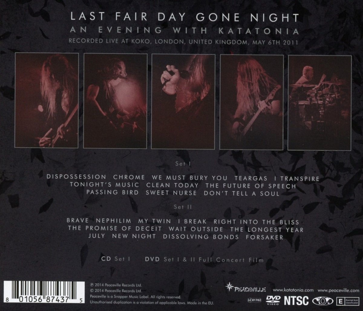 Last Fair Day Gone Night (CD + DVD) | Katatonia