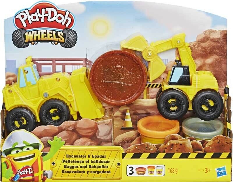 Set plastilina - Play-Doh - Wheels Drive And Dredge Excavator | Hasbro