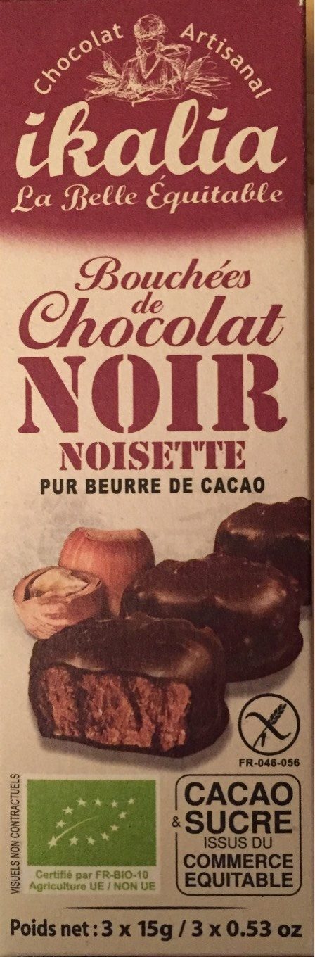  Bomboane de ciocolata neagra - Rochers Noir Bio | Saveurs et Nature 