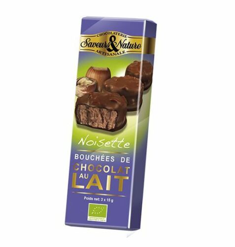  Praline de ciocolata neagra cu alune Bio - Praline Rocher | Saveurs et Nature 