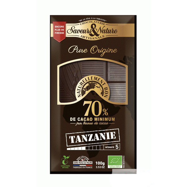  Ciocolata neagra - Tanzanie Bio | Saveurs et Nature 