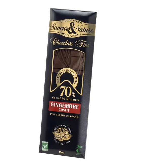 Ciocolata neagra - Gingembre Bio | Saveurs et Nature