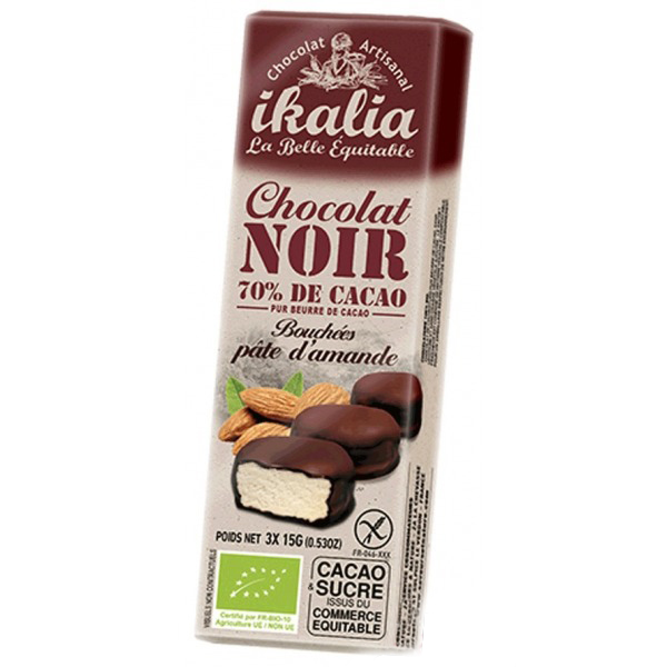 Ciocolata neagra - Bouchees pate d\'amand Bio | Saveurs et Nature