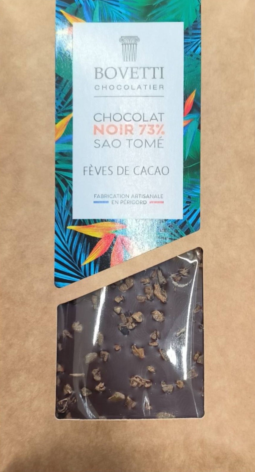 Ciocolata neagra cu boabe de cacao 100g | Bovetti