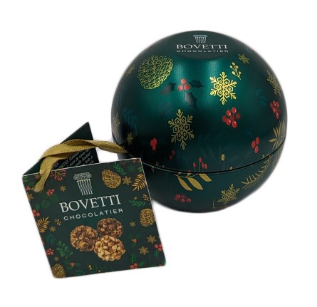 Bomboane de ciocolata cu lapte si ciocolata neagra - Christmas Ball Rochers | Bovetti