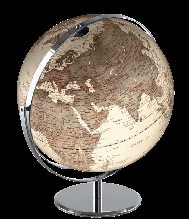 Glob pamantesc - Iluminated Globe Silver | Mascagni Casa