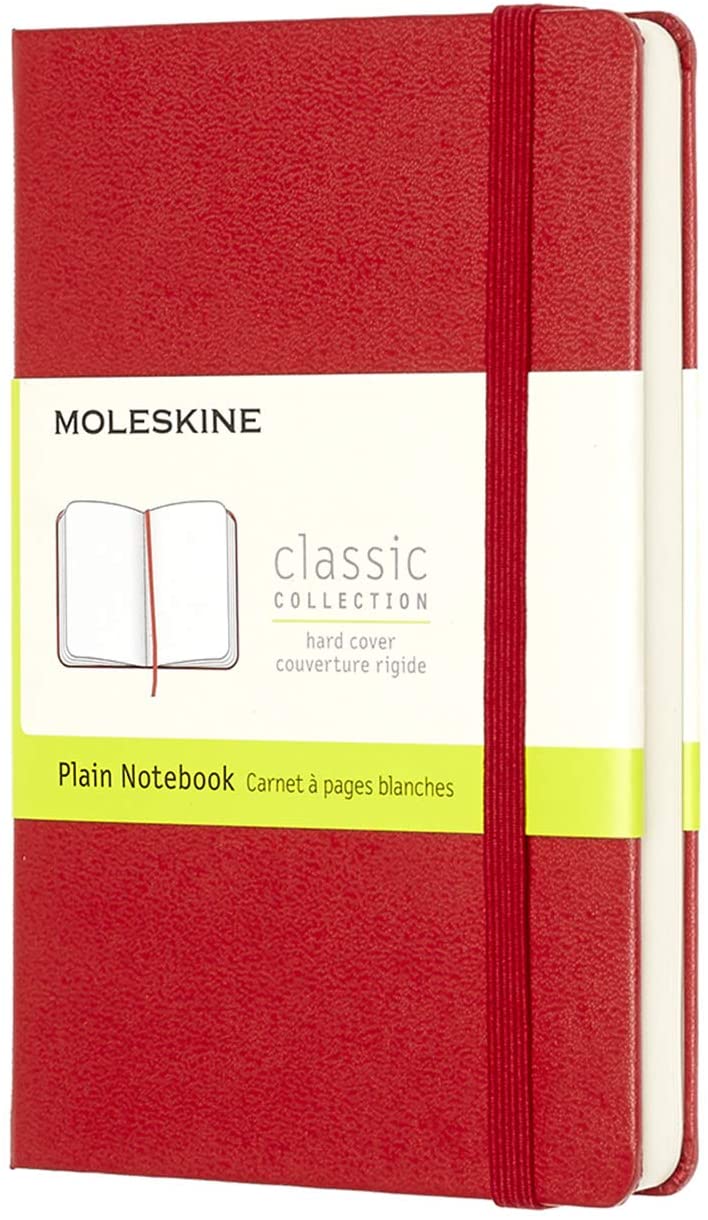 Carnet - Moleskine Classic - Hard Cover, Pocket, Plain - Scarlet Red | Moleskine