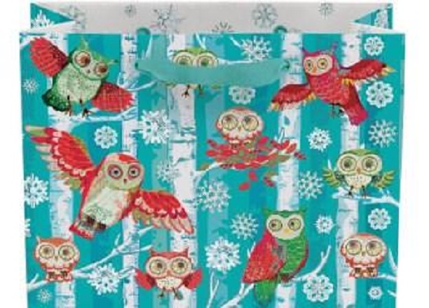 Punga cadou - Wood Owls Xmas Small Landscape | Roger la Borde