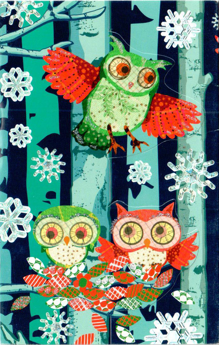 Felicitare - Wook Owls Tri-fold | Roger La Borde