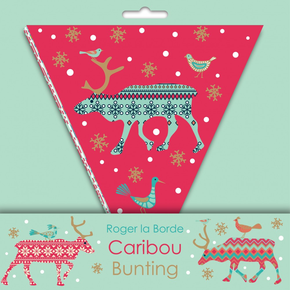 Decoratiune Craciun - Caribou Christmas Bunting | Roger la Borde