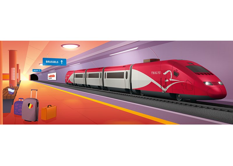 Tren cu accesorii - Thalys Starter Set | Marklin