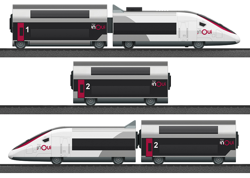 Tren cu accesorii - TGV Duplex Starter Set | Marklin - 3
