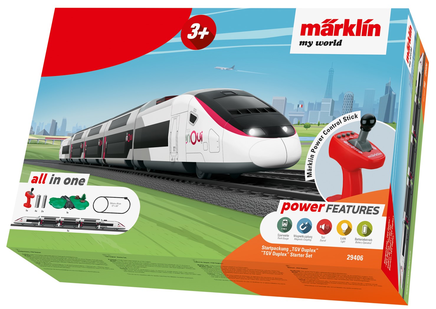 Tren cu accesorii - TGV Duplex Starter Set | Marklin