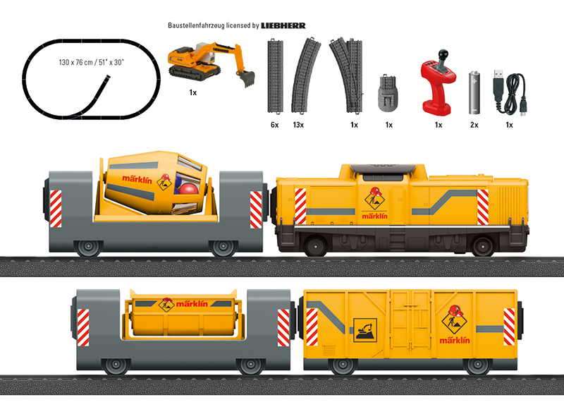 Tren cu accesorii - Construction Site Starter Set | Marklin - 2 | YEO