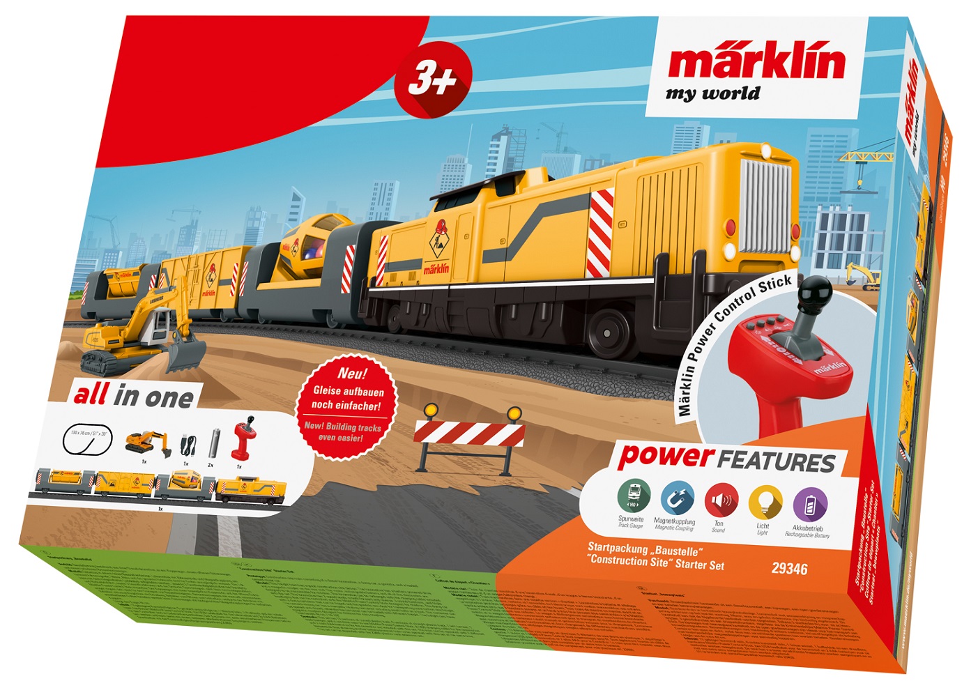 Tren cu accesorii - Construction Site Starter Set | Marklin - 3 | YEO