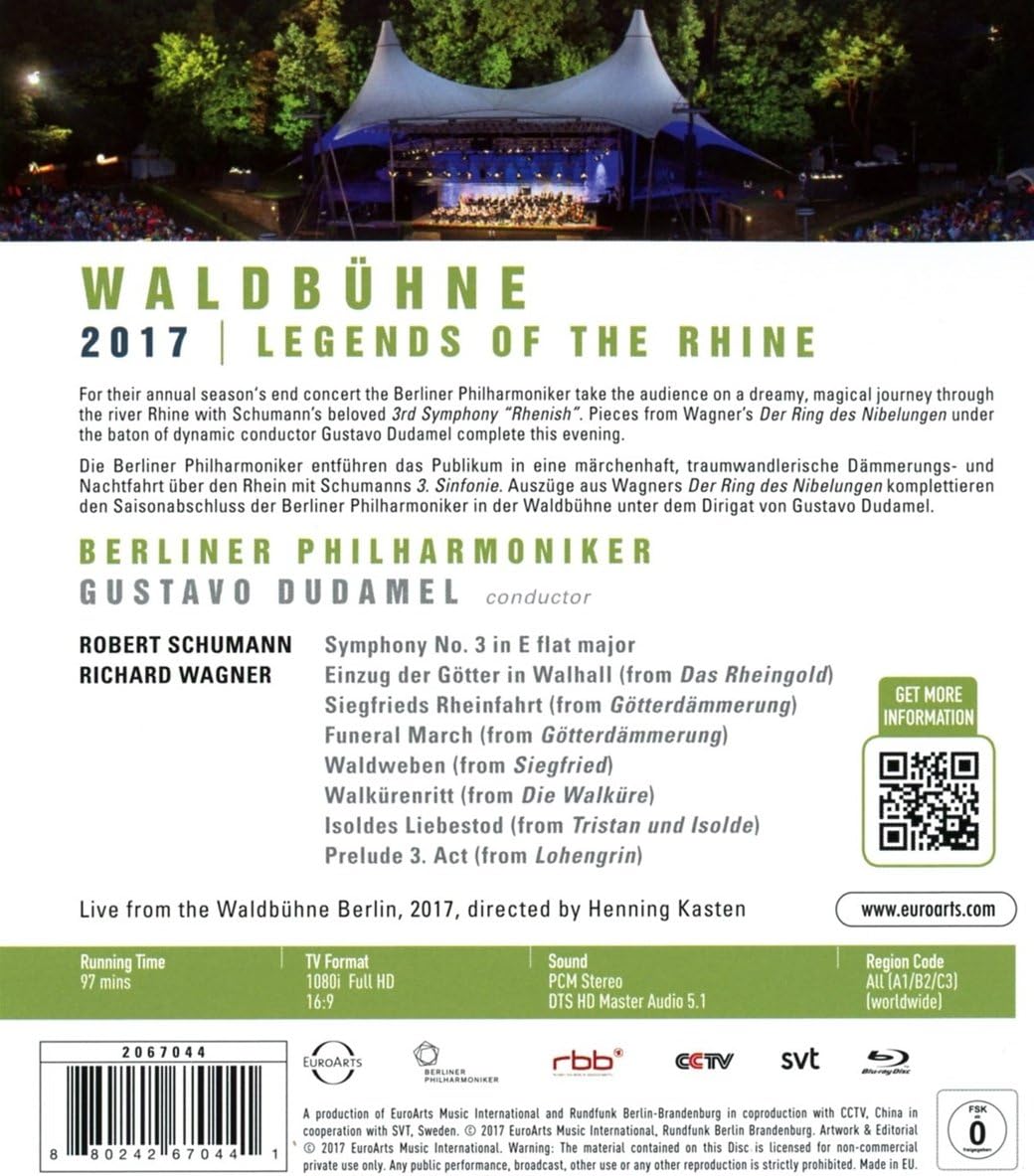 Waldbuhne 2017 - Schumann & Wagner (Blu-ray Disc) | Berliner Philharmoniker, Gustavo Dudamel