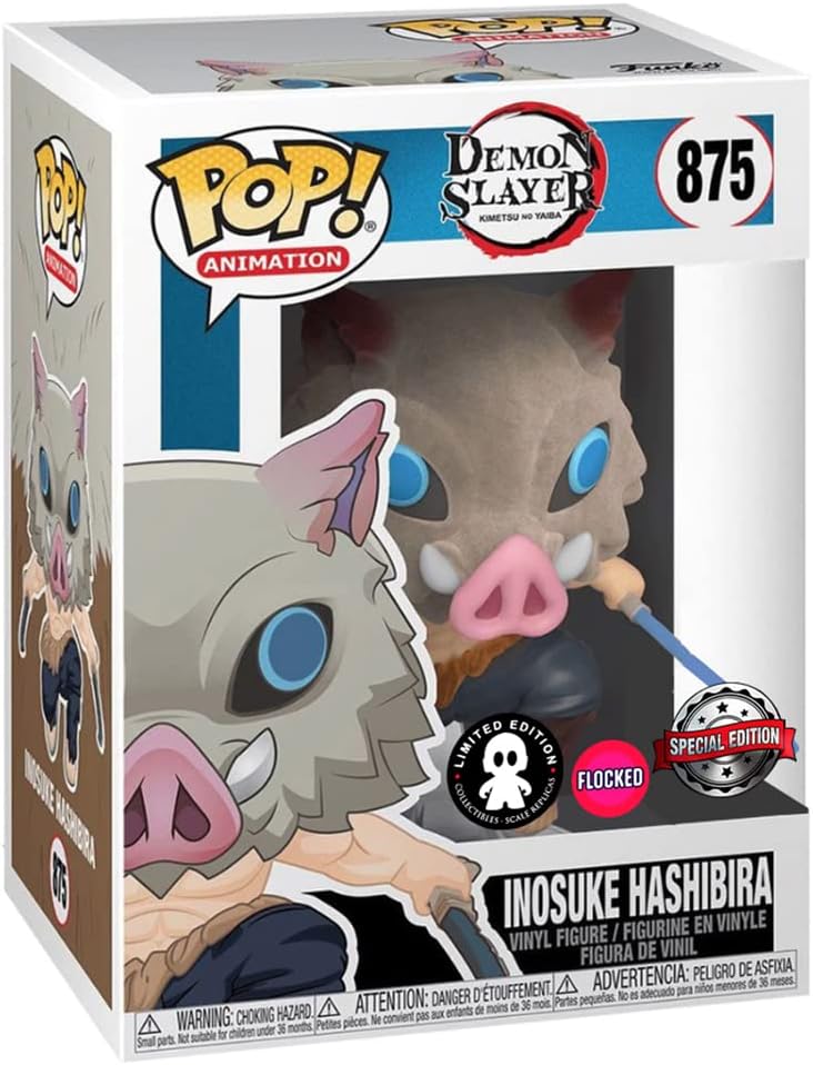 Figurina - Flocked - Demon Slayer - Inosuke Hashibira | Funko