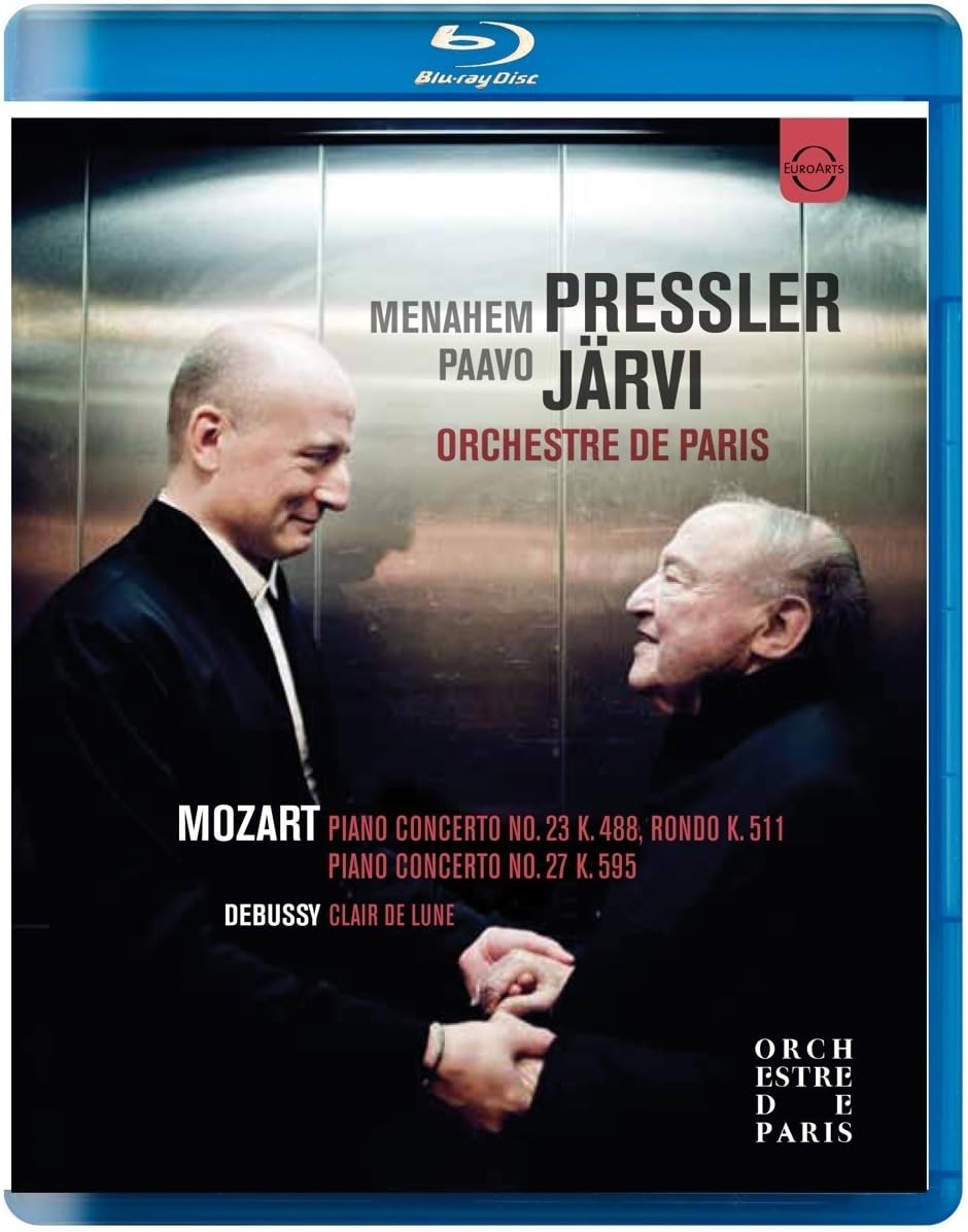 Mozart: Piano Concertos Nos. 23 & 27 / Debussy: Clair de Lune (Blu-ray Disc) | Menahem Pressler, Paavo Jarvi, Orchestre de Paris