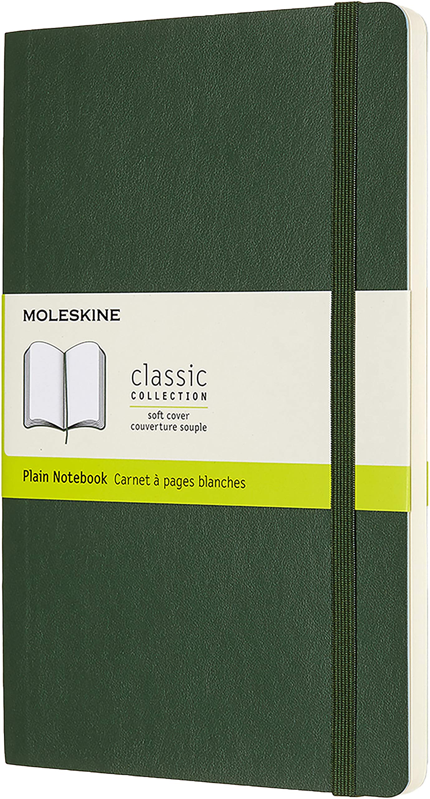 Carnet - Moleskine Notebook, Large, Plain, Myrtle Green, Soft Cover | Moleskine