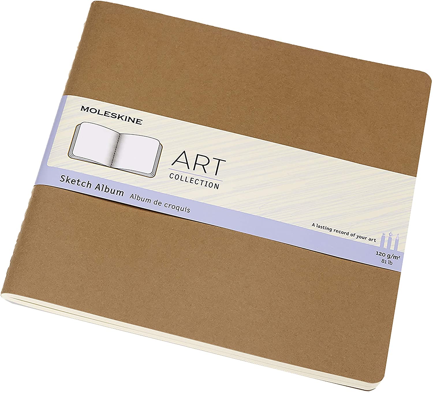 Album schite - Moleskine Art - Square, Plain - Kraft Brown | Moleskine