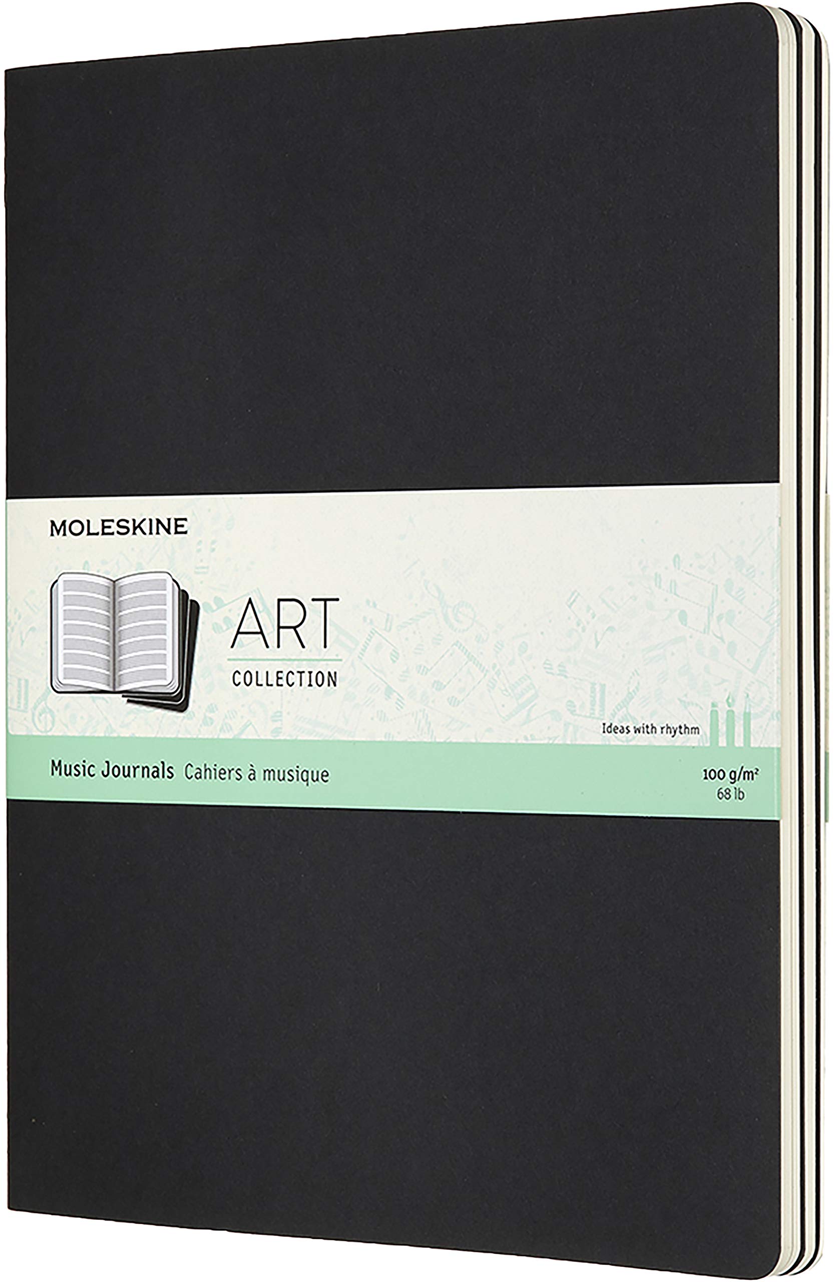 Set 3 caiete - Moleskine Extra Large Art Music - Black | Moleskine - 4 | YEO