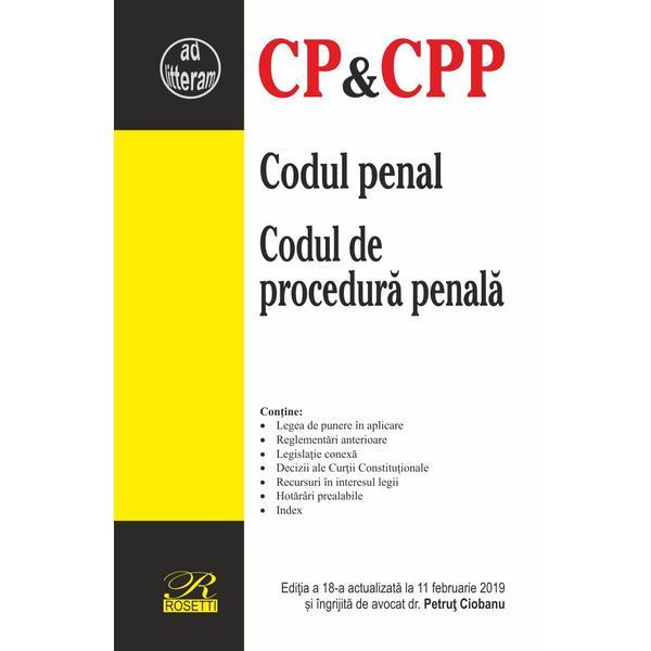 Codul penal. Codul de procedura penala | Petrut Ciobanu