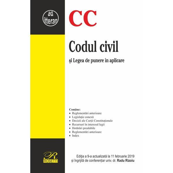 Codul civil si Legea de punere in aplicare | Radu Rizoiu