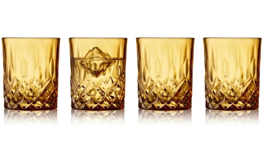 Set 4 pahare de whisky - Sorrento Amber | Lyngby