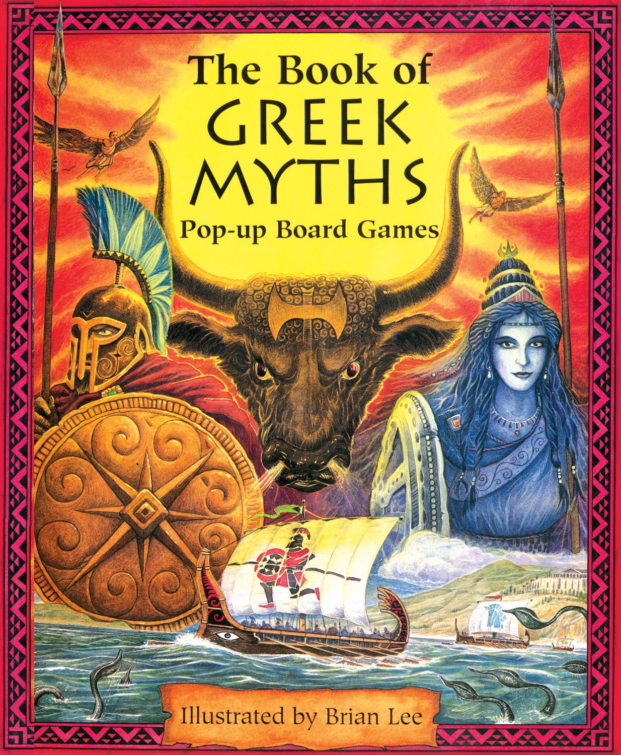 The Book of Greek Myths. Pop-up Board Games | Brian Lee