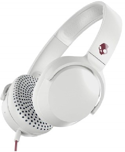 Casti - Riff On Ear - White / Crimson | Skullcandy