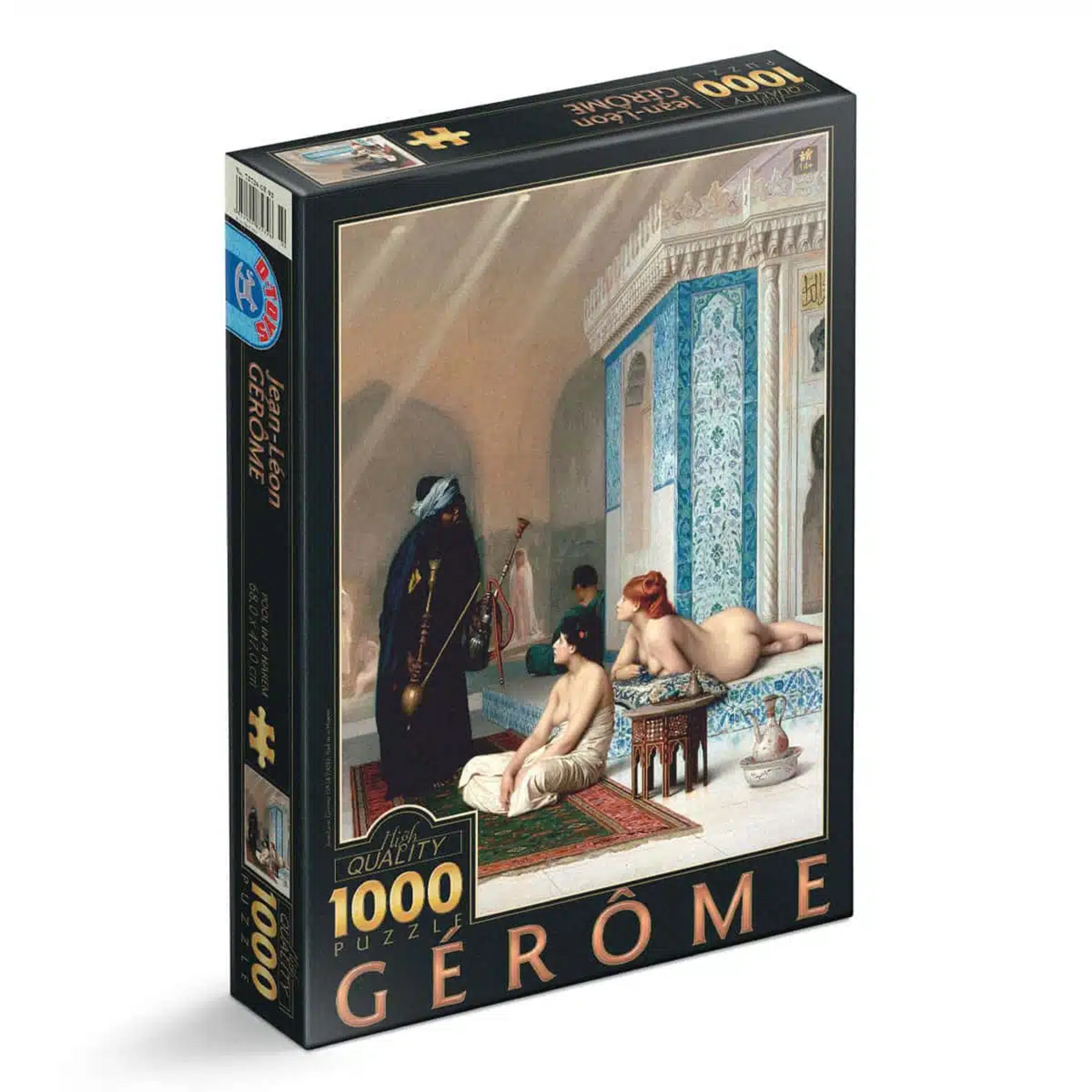 Puzzle - Jean-Leon Gerome - Pool in a Harem - 1000 piese | D-Toys