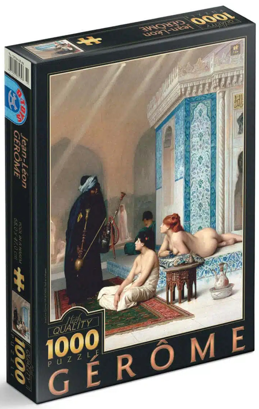 Puzzle 1000 piese - Jean-Leon Gerome - Pool in a Harem | D-Toys